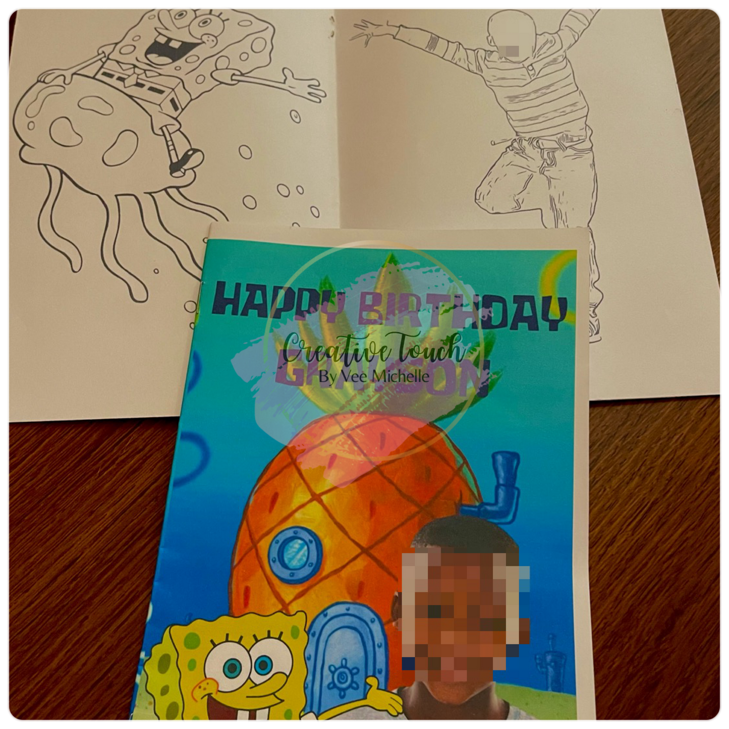 Custom Coloring Book w/ Crayons