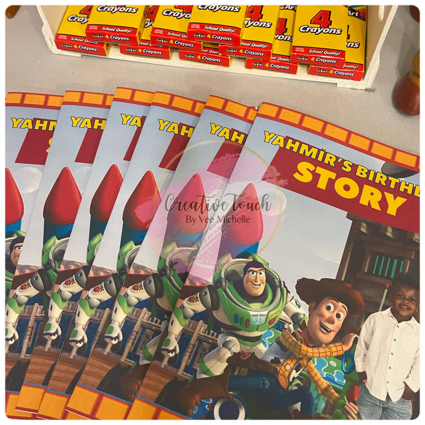 Custom Coloring Book w/ Crayons