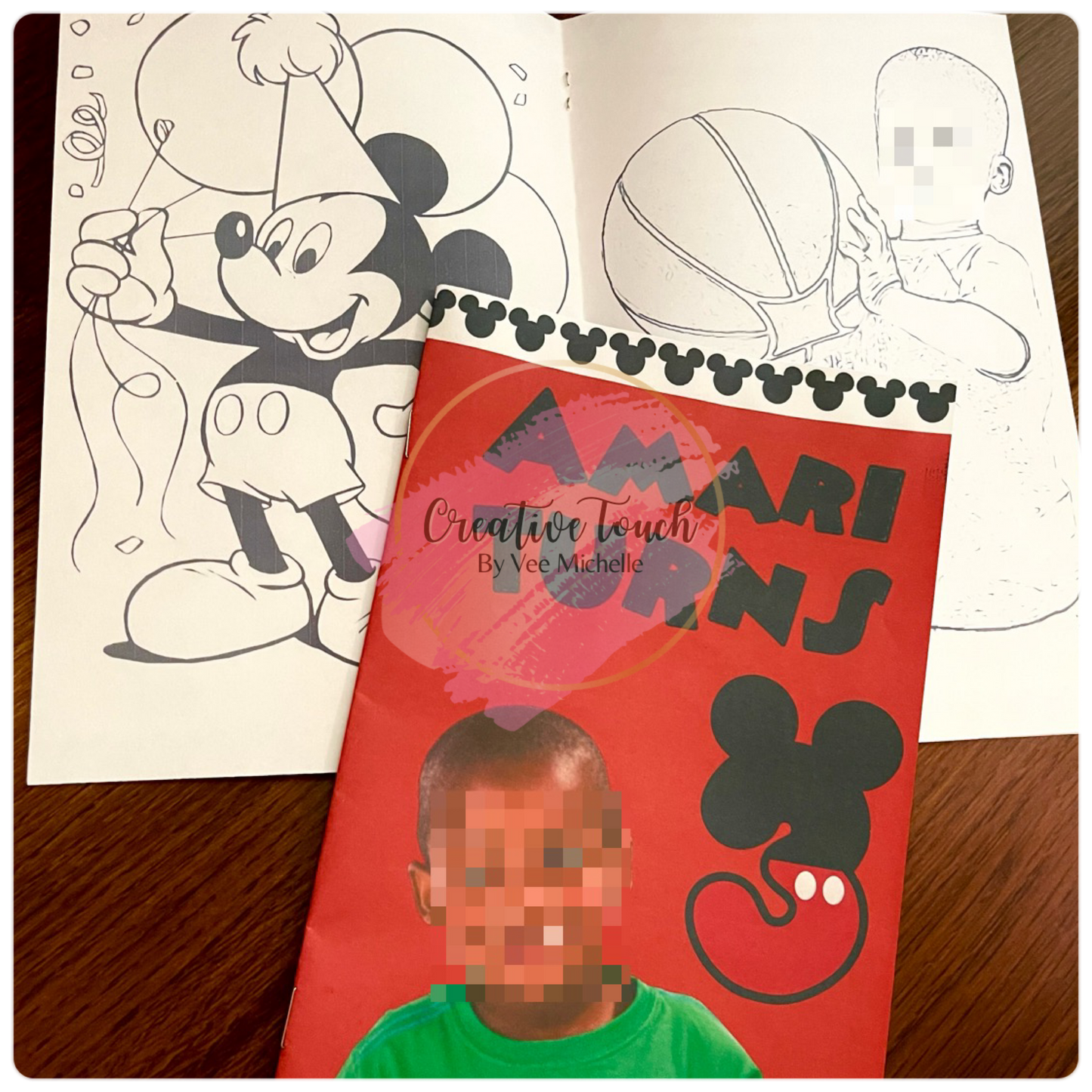 Custom Coloring Book w/ Crayons