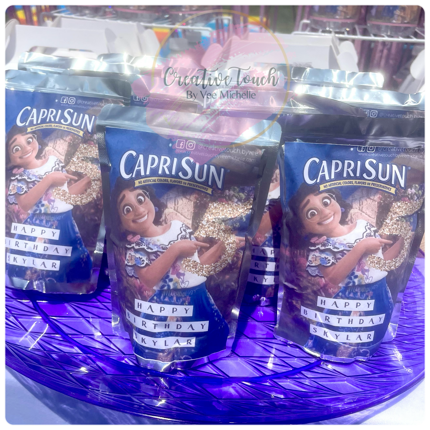 Custom Capri Sun Labels