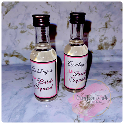 Custom Mini Alcohol Bottles (Labels Only)